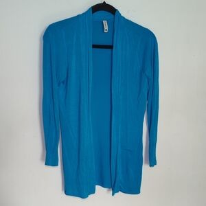 Pomelo Tween Blue Open Front Cardigan Junior Girls Size M